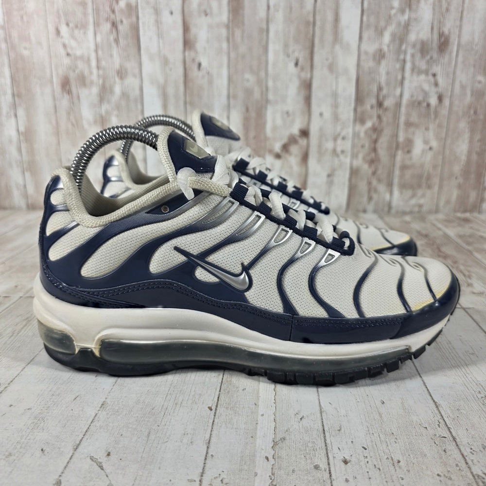 Nike Air Max 97 Plus Womens 7.5 AH8144-100 Navy White Silver Sneakers